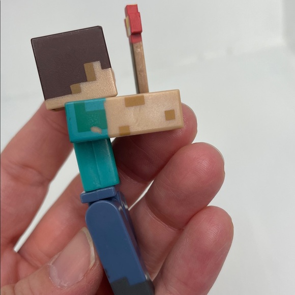 Minecraft Series 3 Overworld Steve With Minecart Action Figure - Picture 3 of 11